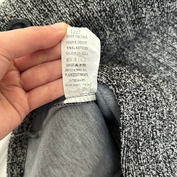 Italian Heather Gray Knit Peacoat Size OS - Picture 8 of 8